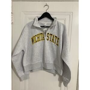 NWT Wichita State Shockers Cropped 1/4-Zip Sweatshirt Size XL